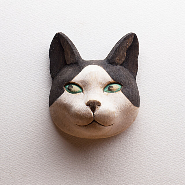 ブチ猫(マグネット付き)200220 の画像1枚目