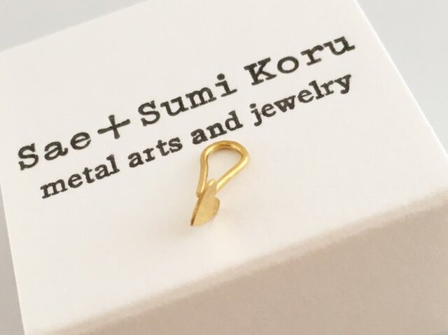 小さなハートの純金ピアス◇K24 Pure Gold Heart◇純金ピアス/ホック