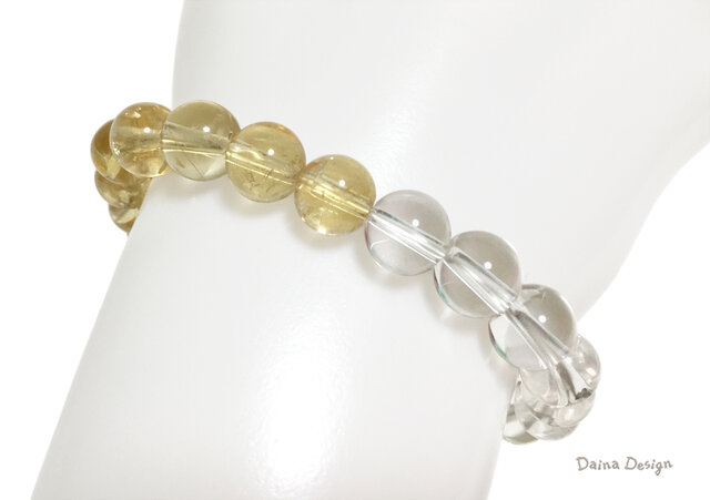 4℃ ゴールドブレスレット グリーンストーン【8 月誕生石】 最強金運数珠］10ミリ 8ミリ 金彫四神獣 本水晶 シトリン 黄水晶