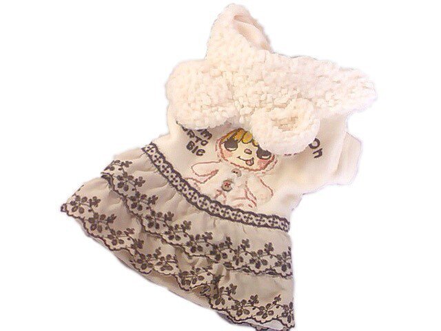 胸40 フード付もこもこワンピース 手作りオリジナルわんちゃん服 Iichi ハンドメイド クラフト作品 手仕事品の通販