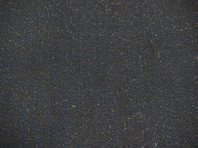 新品未使用　反物　ウール着尺　落ち着いた紺色と茶色　1213 u0015 反物 ウール 無地着物地 高級着尺 未使用☆古布・古裂 | iichi