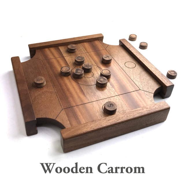 インテリア用 Wooden Carromの画像1枚目
