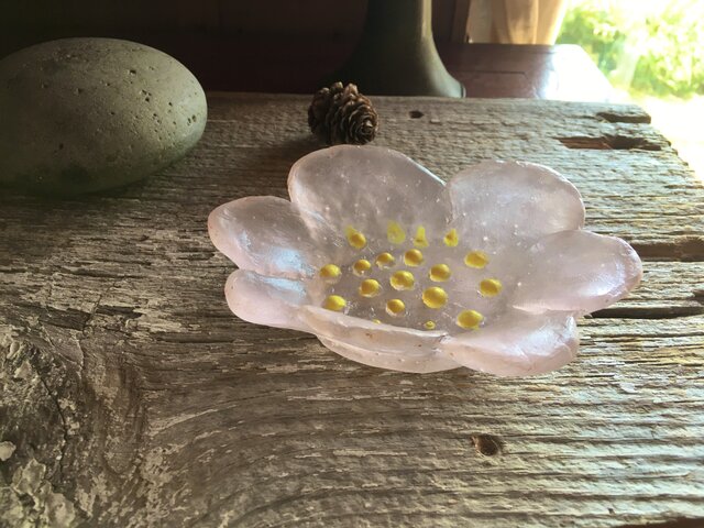 お花のソープディッシュ(ピンク)の画像1枚目
