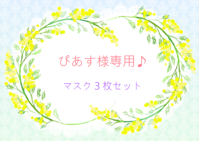 ぴあす様専用♪ マスクセット♪の画像1枚目