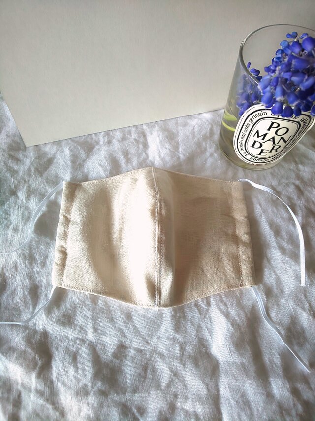 再販ナチュラル立体リネンとダブルガーゼマスク
