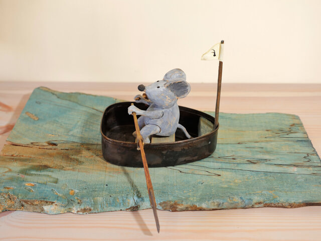 Gone for Freedom」・自由を求めて船漕ぐネズミ | iichi 日々の暮らし