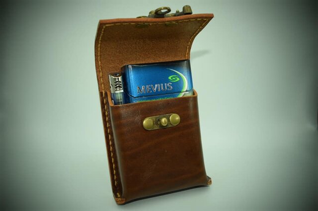 ベルギー産ルガトーロングタバコ &ライターケース（100'sサイズ