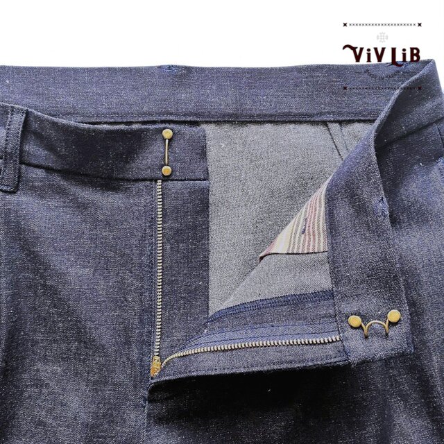 9.5oz・クラシックデザインのデニムハーフパンツ｜岡山セルビッチ使用