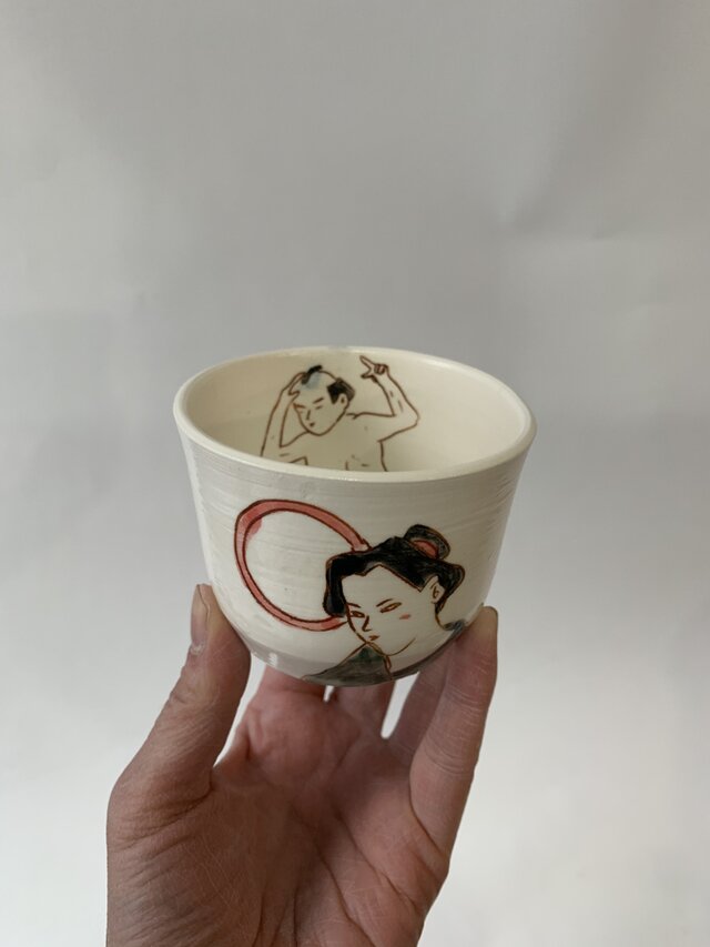 お風呂覗きカップ　肉食女子