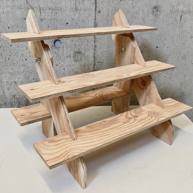 専用 組み立て式 木製 飾り棚 ハンドメイド マルシェ 什器1 - 棚/ラック