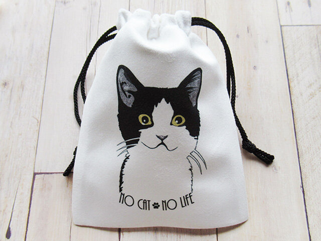 「NO CAT NO LIFE!」巾着の画像1枚目