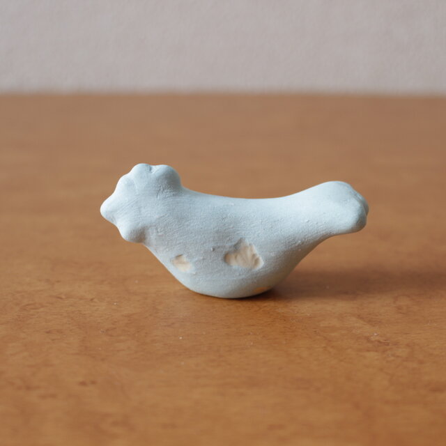 陶 彫刻  ニワトリ 空シリーズ