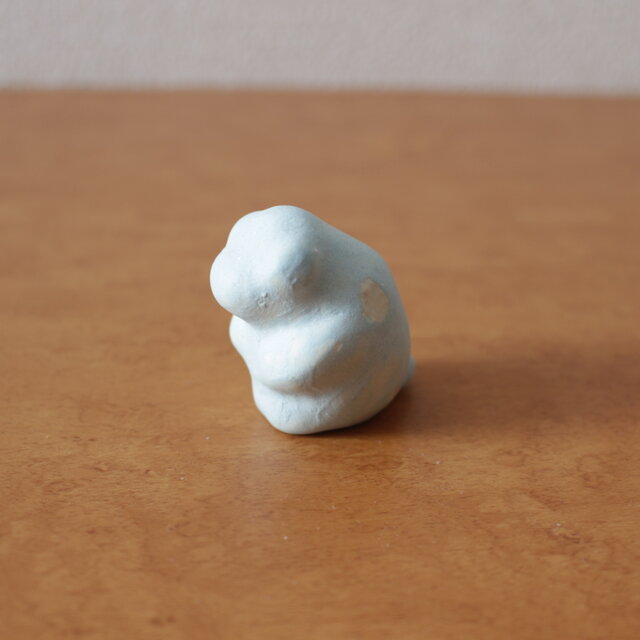 陶 彫刻  平和を祈る猿  空シリーズ 　