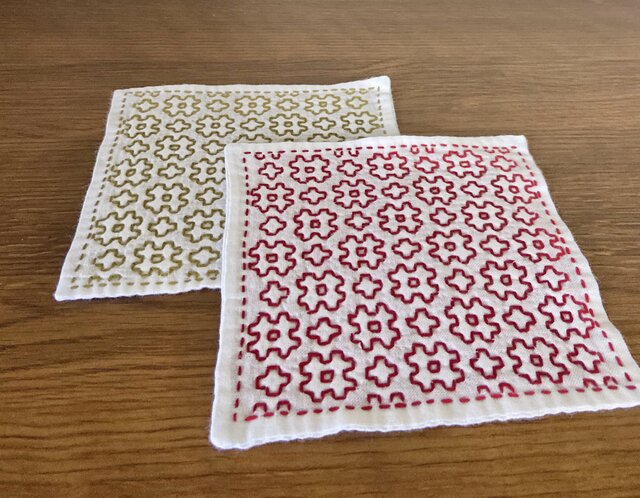 mari様専用刺し子ふきん(ミニミニ)