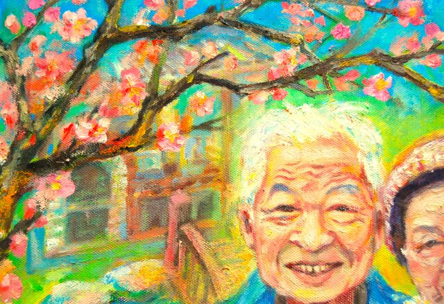 F6 記念日の似顔絵プレゼント☆大切な風景と共に☆ | iichi 日々の