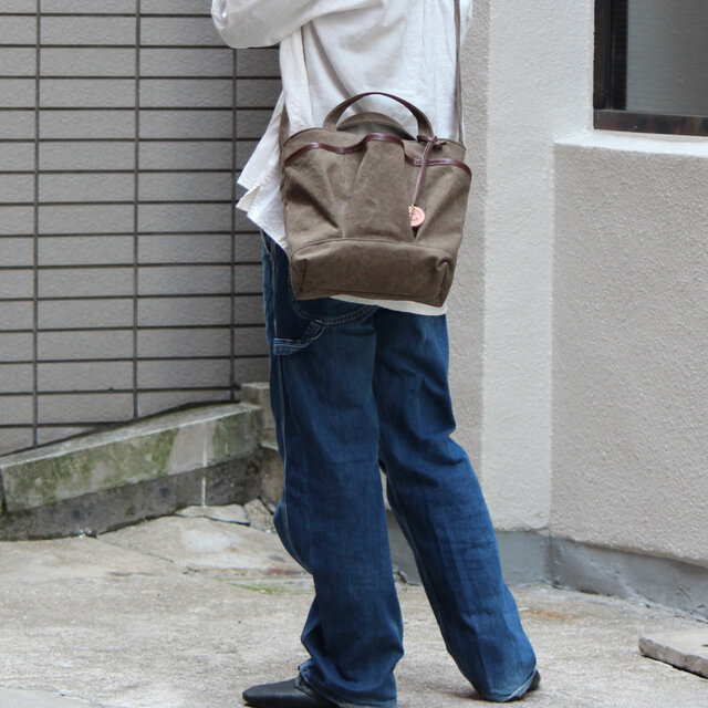 nap:オリーブ(倉敷帆布2wayショルダーバッグ)の画像1枚目