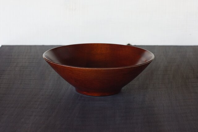 縁白柿渋摺漆中鉢 カエデ 22.5cm x 7.5cm | iichi 日々の暮らしを