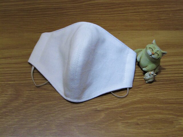 子供用マスク 白Op.2の画像1枚目