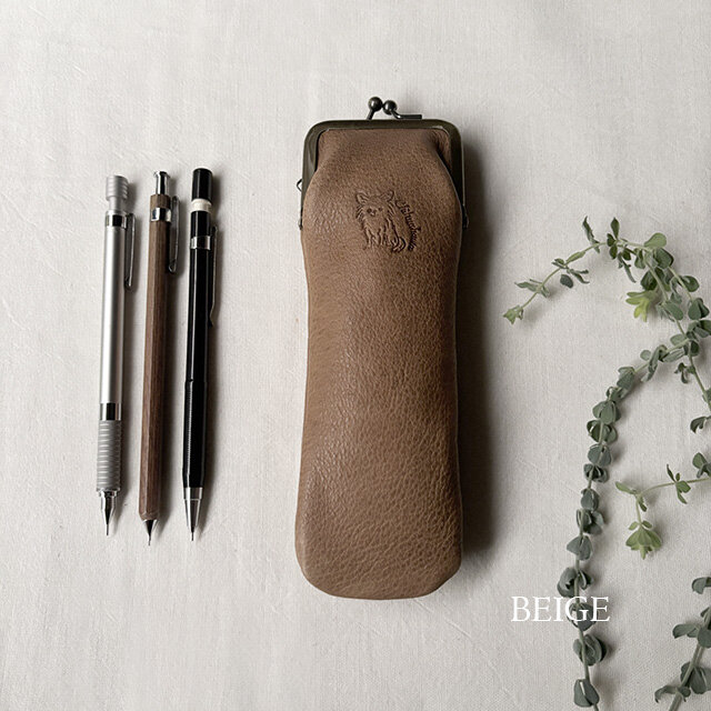 [チワワ/ロングコート] がま口ペンケース