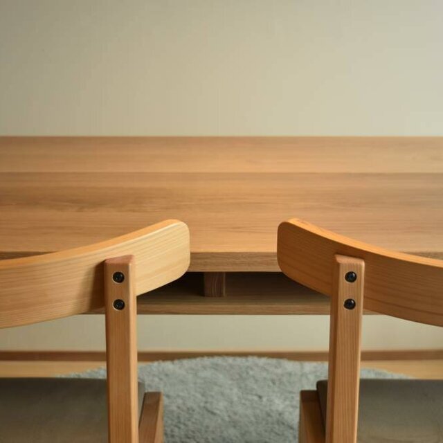 OAKオーク棚付きダイニングテーブルW150 | iichi 日々の暮らしを