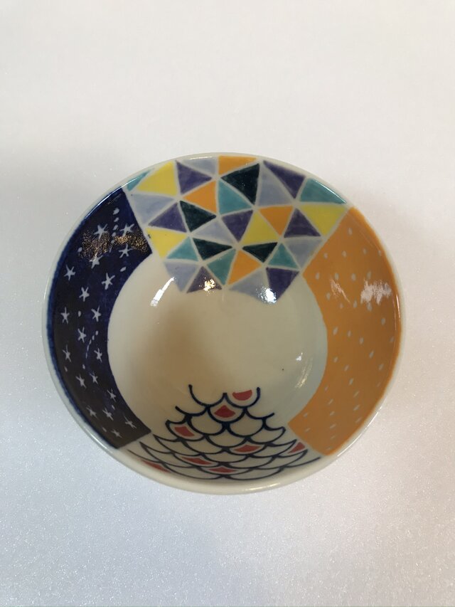 幾何学模様のお茶碗④ | iichi 日々の暮らしを心地よくする