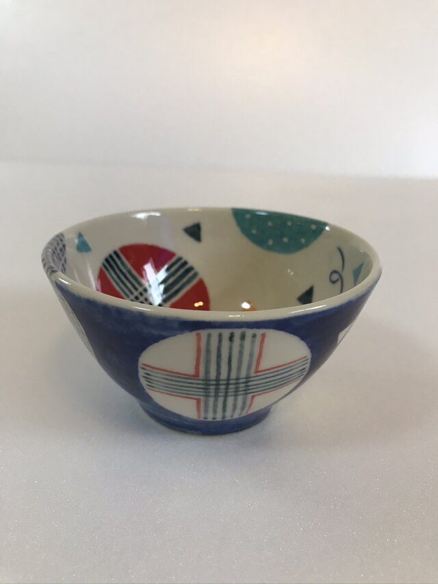 幾何学模様のお茶碗⑤