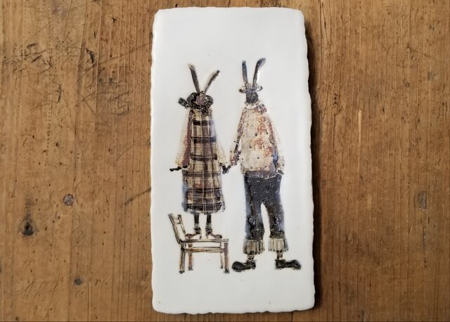 陶板画(背大きいね)の画像1枚目
