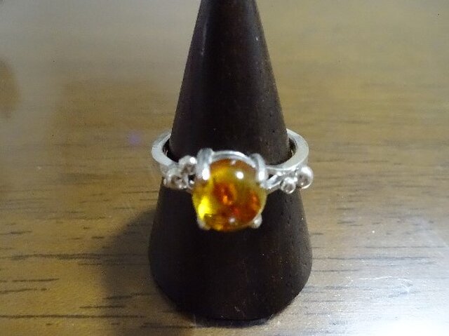 専用 希少 存在感◎ 格安 アンティーク オールドリング 琥珀 アンバー