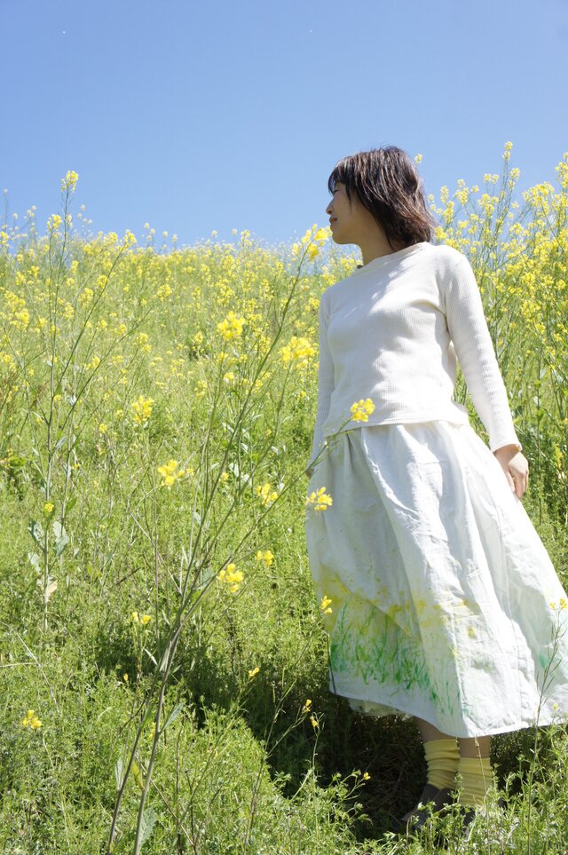 まとう絵『菜の海』の画像1枚目