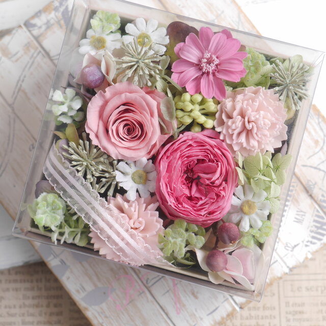 母の日に　ガーデンローズのギフトBox　B