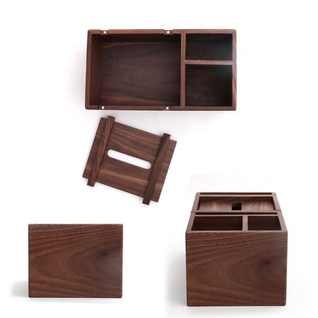 受注生産 職人手作り 家具 雑貨 木製 ティッシュボックス リモコン収納 おしゃれ 木目 収納 木工 天然木 無垢材 Iichi ハンドメイド クラフト作品 手仕事品の通販