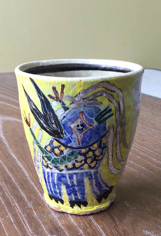 コロナ撃退アマビエ　カップ　中に福の字入り　銀髪