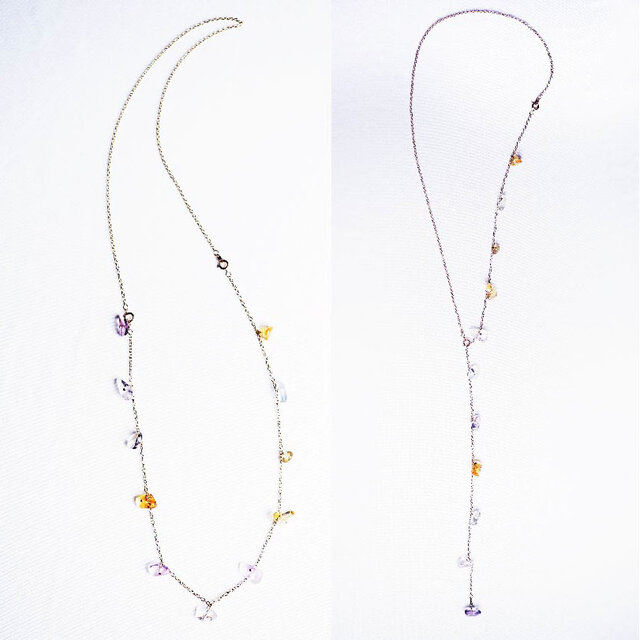Lipatti在宅応援!3WAY★マルチ天然石80cmオペラロングネックレス★ハンドメイド応援セット!の画像1枚目