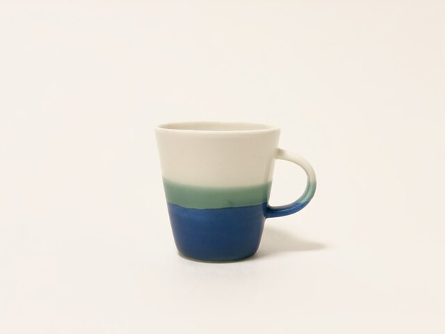 Mug cup S / Transparent × blueの画像1枚目