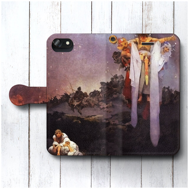 【アルフォンス ミュシャ スラヴ叙事詩】スマホケース手帳型 全機種対応 iPhone11 AQUOS