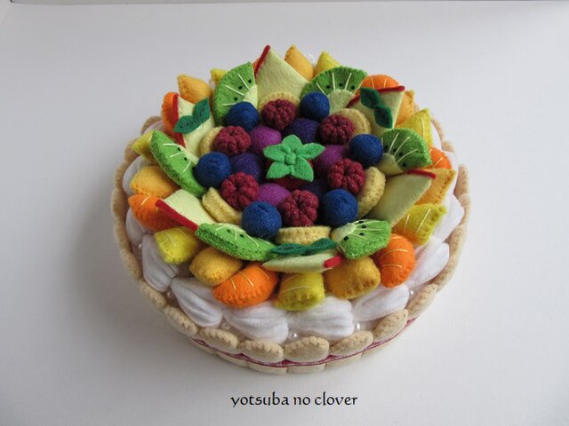 Sale 直径14 5 フルーツのケーキ Iichi ハンドメイド クラフト作品 手仕事品の通販