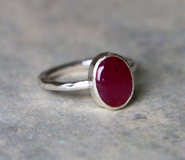 スターリングシルバー STERLING SILVER 天然石 ルビー Ruby