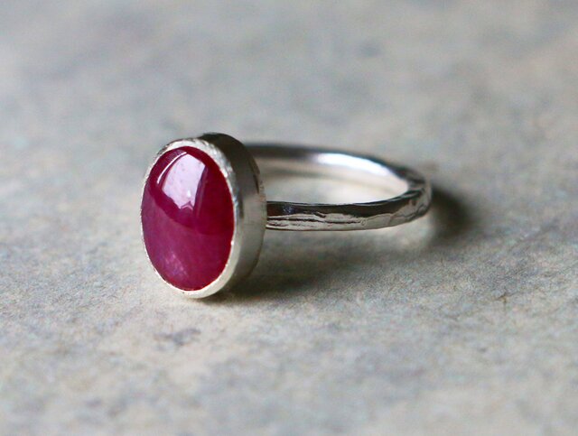 スターリングシルバー STERLING SILVER 天然石 ルビー Ruby