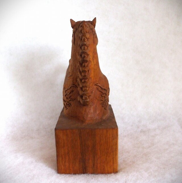 ☆炎の馬☆木彫り置物☆送料無料☆ | iichi 日々の暮らしを心地よく