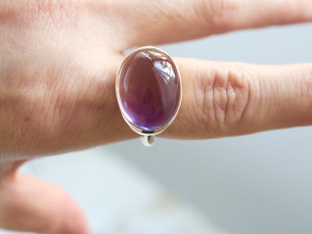 K10 オレンジパープルのアメトリン ringの画像1枚目