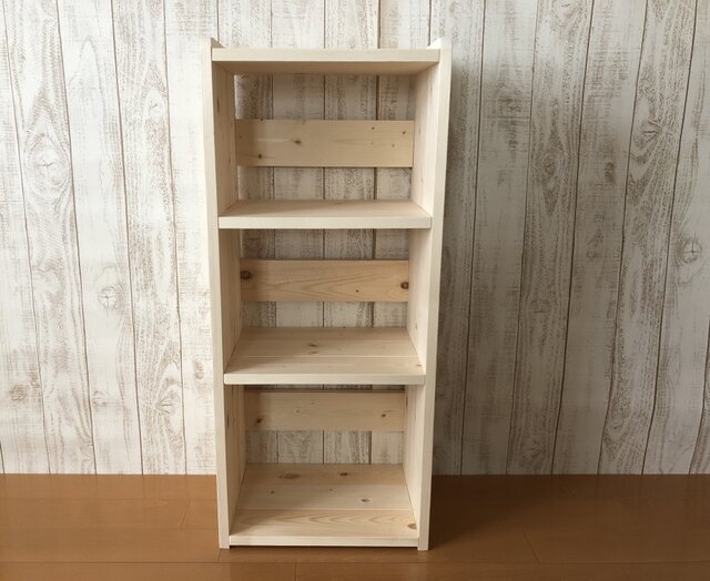 ほとくオーダーA絵本棚 　木製棚　✨　木製ハンドメイド　モンテッソーリ ほとくオーダーA絵本棚 木製棚 ✨ 木製ハンドメイド