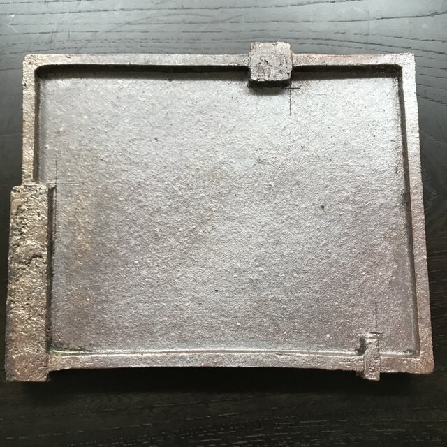 焼締三つ足長角皿の画像1枚目