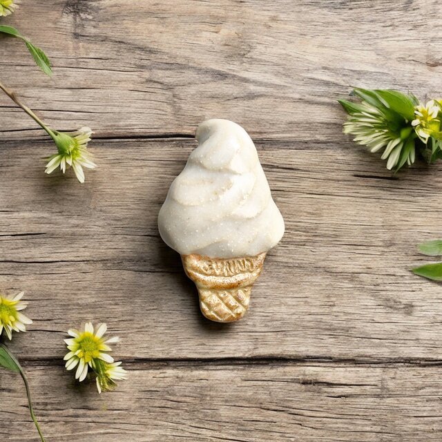 陶ブローチ 青空ソフト