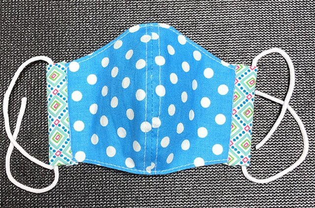 (国産厚手コットン100%)子供用厚手生立体マスクの画像1枚目