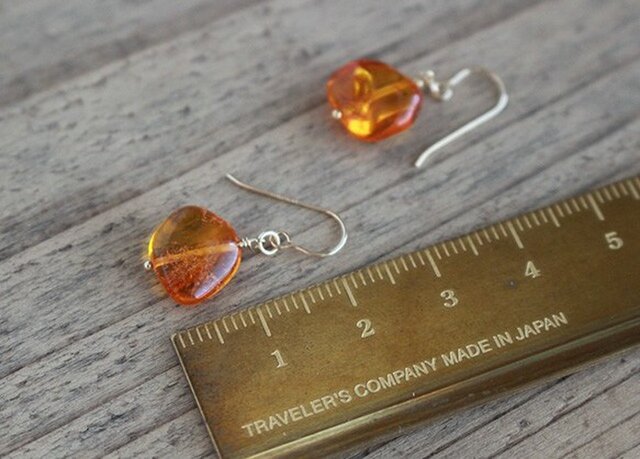 たまきち◆希少✧バルティックアンバーピアス✧14kgf たまきち◇希少✧バルティックアンバーピアス✧14kgf 天然琥珀