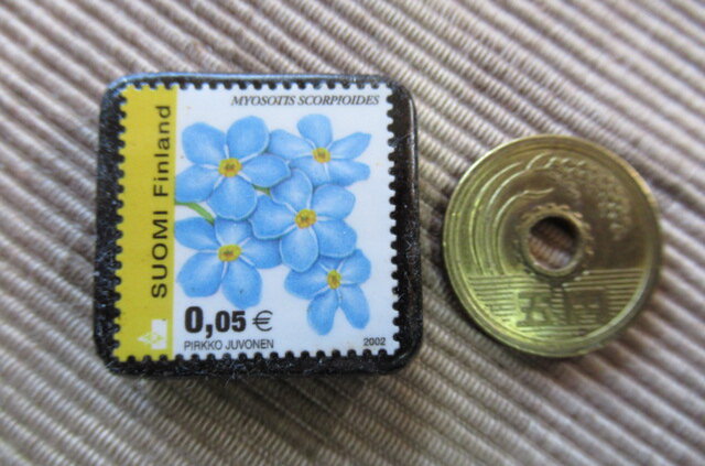 フィンランド 花切手ブローチ 6125 Iichi ハンドメイド クラフト作品 手仕事品の通販