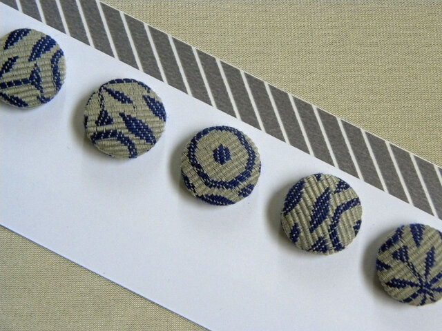 くるみボタンです。 くるみボタンです。