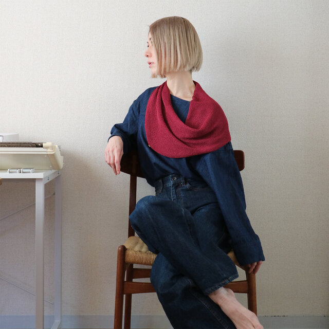 ◆即納◆Rubidea[ルビデア] スヌード・ケープ3 / ディープ・レッド