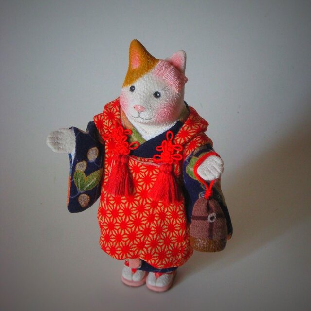 縮緬福猫 さくらさくら その四の画像1枚目
