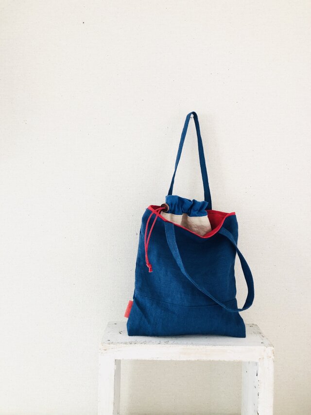 小さなおつかい袋　　色遊び巾着付き